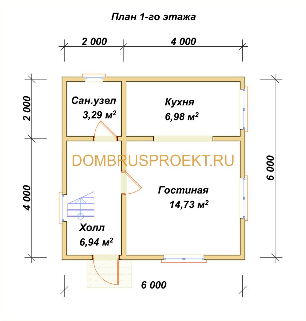 Дом 6×6 купить в Долгопрудном